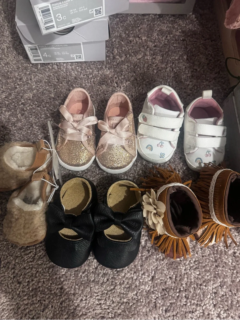 Baby girl size 1 shoes
